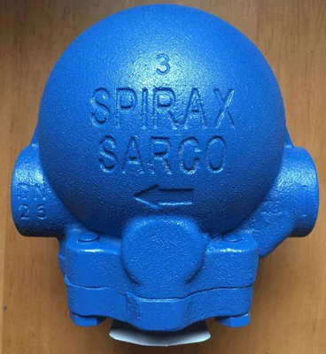 Stabil dan dapat diandalkan Blue Spirax Sarco Valves Floating Ball Steam Drain Valve dengan Valve Positioner untuk Pipa Industri