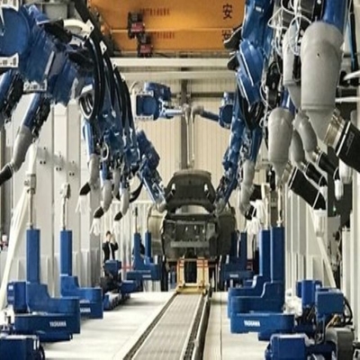 Penanganan Robotic Arm 6 Axis Yaskawa GP50 Dengan CNGBS Customized Robot Gripper Untuk Robot Universal