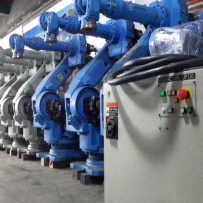 6 Axis Universal Robotic Arm Yaskawa GP110 Dengan CNGBS Robot Gripper Untuk Pallet Handling Robot