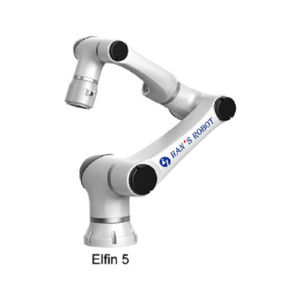 Han's Elfin 5 dengan muatan 5kg 6 Axis Cobot Robotic Arm dengan CNGBS Robot Gripper