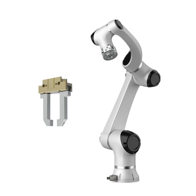 Han's Elfin 5 dengan muatan 5kg 6 Axis Cobot Robotic Arm dengan CNGBS Robot Gripper