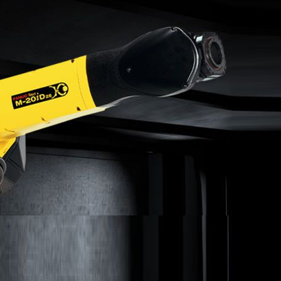 6 Axis Industrial Fanuc Robot Arm M-20iD/25 Dengan CNGBS Robot Positioner Untuk Las