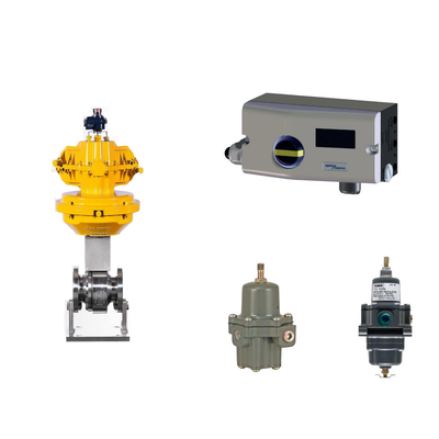 Katup Pneumatik Dengan Spirax Sarco Smart Valve Positioner SP7-10-11 Dan Fisher 67CFR Filter Regulator