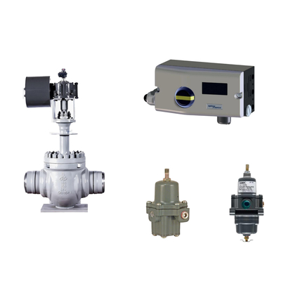 Katup Pneumatik Dengan Spirax Sarco Smart Valve Positioner SP7-10-11 Dan Fisher 67CFR Filter Regulator