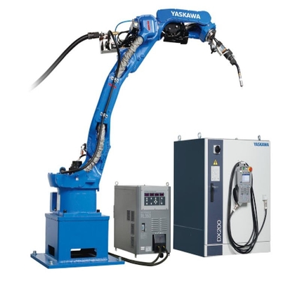 Yaskawa AR1440 Pengelasan Robotic Arm Dengan CNGBS Robot Pengelasan Positioner Untuk Robot Pengelasan Otomatis