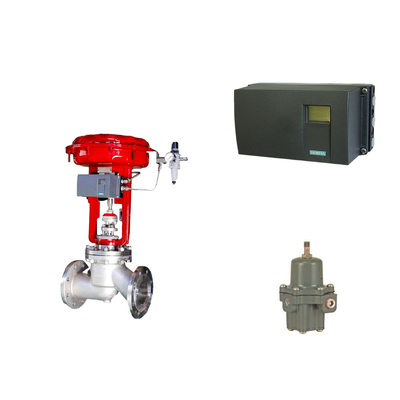 Pneumatic Control Valve Positioner Siemens SIPART PS2 Dan Fisher 67CFR Filter Regulator