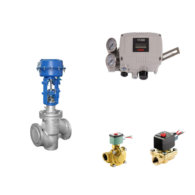 Katup Kontrol Pneumatik Dengan Rotork Asli YT-2500 Smart Valve Positioner Dan EMERSON ASCO210 2-Way Solenoid Valves