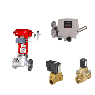 Katup Kontrol Pneumatik Dengan Rotork Asli YT-2500 Smart Valve Positioner Dan Burkert Type 5404 Solenoid Valve