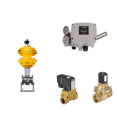 Katup Kontrol Pneumatik Dengan Rotork Asli YT-2500 Smart Valve Positioner Dan Burkert Type 5404 Solenoid Valve