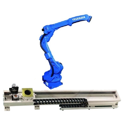 6 Axis Robotic Arm Yaskawa GP25-12 Dengan CNGBS Robot Guide Rail Untuk Menangani Robot Automation