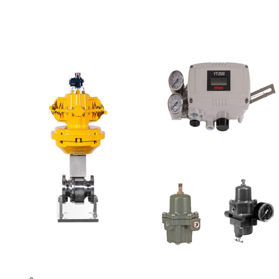 Katup Kontrol Pneumatik Dengan Rotork Asli YT-2500 Smart Valve Positioner Dan Fisher 67CFR Filter Regulator
