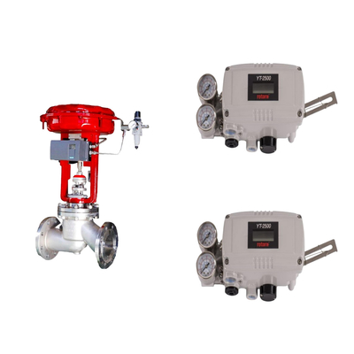 Katup Kontrol Pneumatik Dengan Rotork Asli YT-2500 Smart Valve Positioner Dan Fisher 67CFR Filter Regulator
