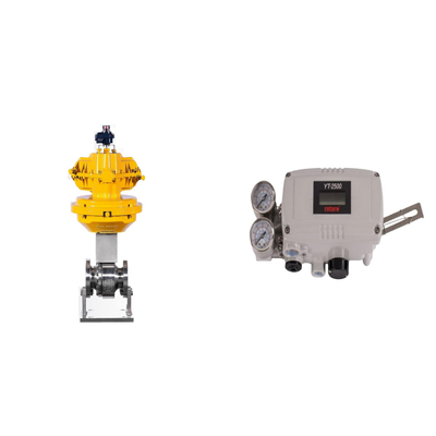 Katup Kontrol Pneumatik Dengan Rotork Asli YT-2500 Smart Valve Positioner Dan Rotork Limit Switch