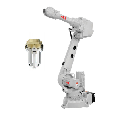 6 Axis Robot Arm ABB IRB1600-10/1.45 Dengan CNGBS Hand Gripper Sebagai Robot Industri Untuk Penanganan