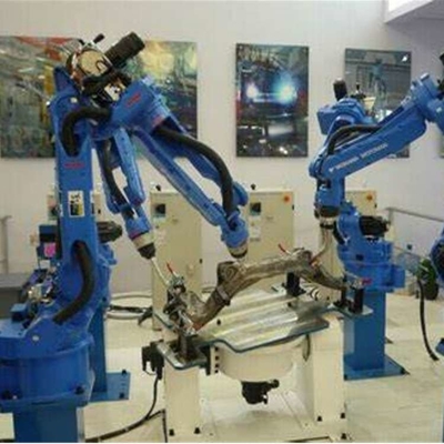Industrial Robotic Arm 6 Axis Yaskawa GP35L Dengan CNGBS Robot Gripper Untuk Robot Penanganan Otomatis