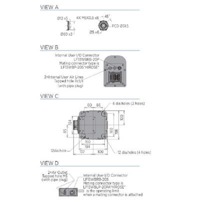 Robot perakitan industri GP8 dengan muatan 8 kg, lengan robot sebagai mesin pick and place