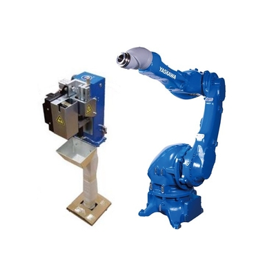 Mewarnai 6 Axis Robotic Arm Yaskawa MPX2600 Dengan CNGBS Pistol Pembersih Stasiun Untuk Mewarnai Robot
