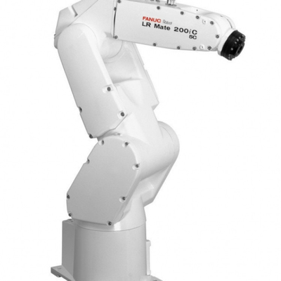 FANUC LR Mate 200iD 6 Axis Industrial Robot Arm Dengan CNGBS Gripper Untuk Pengumpulan Mesin