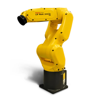 FANUC LR Mate 200iD 6 Axis Industrial Robot Arm Dengan CNGBS Gripper Untuk Pengumpulan Mesin