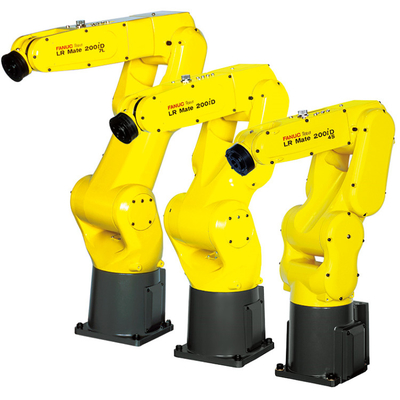 FANUC LR Mate 200iD 6 Axis Industrial Robot Arm Dengan CNGBS Gripper Untuk Pengumpulan Mesin