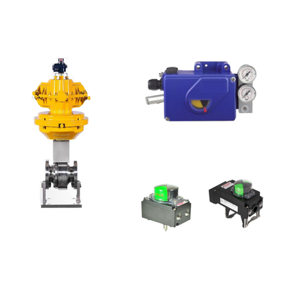 Katup Kontrol Pneumatik Cina Dengan Positioner Klep Foxboro Asli SRI990 dan Switch Batas Rotork