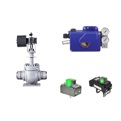 Katup Kontrol Pneumatik Cina Dengan Positioner Klep Foxboro Asli SRI990 dan Switch Batas Rotork