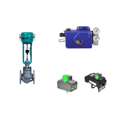 Katup Kontrol Pneumatik Cina Dengan Positioner Klep Foxboro Asli SRI990 dan Switch Batas Rotork