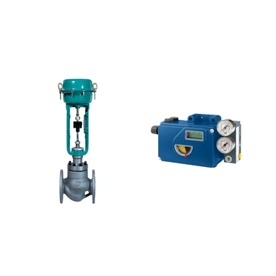 Katup Kontrol Pneumatik Cina Dengan Intelligent Original Foxboro SRD991 Valve Positioner Dan Burkert Solenoid Valve