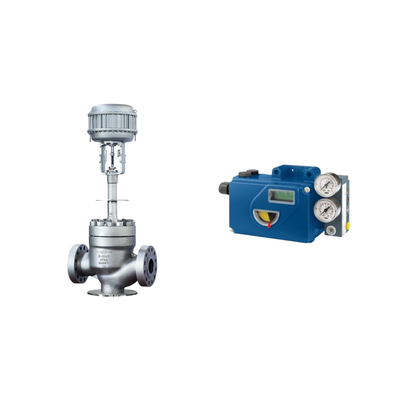 Katup Kontrol Pneumatik Cina Dengan Intelligent Original Foxboro SRD991 Valve Positioner Dan Burkert Solenoid Valve