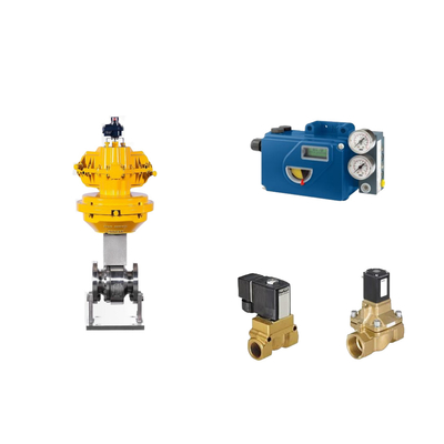 Katup Kontrol Pneumatik Cina Dengan Intelligent Original Foxboro SRD991 Valve Positioner Dan Burkert Solenoid Valve