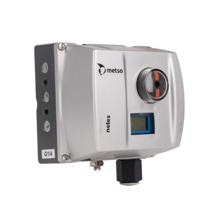 Katup kontrol Cina dengan Neles Valve Positioner ND9000 dan aktuator pneumatik