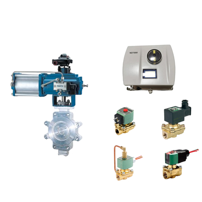 Klep Kontrol Pneumatik dengan Neles ND7000 Positioner Klep Cerdas Dengan Klep Asco Solenoid Sebagai Pemasok Klep Sto