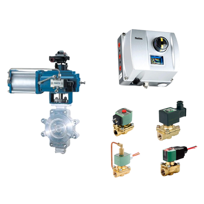 Cina Pneumatic Control Valve dengan Neles ND9000 Intelligent Valve Positioner dengan Asco Solenoid Valve Stock Supplier