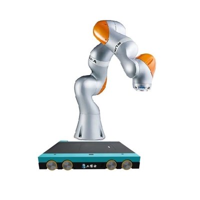7 Axis Kuka Robot Arm LBR Iiwa 14 R820 Dengan CNGBS Robot Shuttle Empat Cara Untuk Otomasi