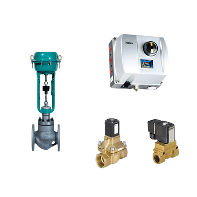 Katup Kontrol Pneumatik Cina dengan Neles ND9000 Positioner Intelijen Katup Dan Katup Solenoid Burkert