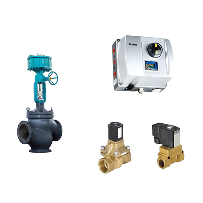 Katup Kontrol Pneumatik Cina dengan Neles ND9000 Positioner Intelijen Katup Dan Katup Solenoid Burkert