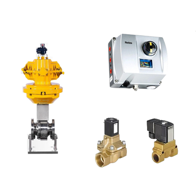Katup Kontrol Pneumatik Cina dengan Neles ND9000 Positioner Intelijen Katup Dan Katup Solenoid Burkert