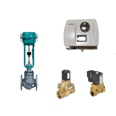 Katup Kontrol Pneumatik Cina Dengan Neles Asli ND7000 Positioner Valve Dan Katup Solenoid Burkert