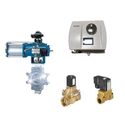 Katup Kontrol Pneumatik Cina Dengan Neles Asli ND7000 Positioner Valve Dan Katup Solenoid Burkert