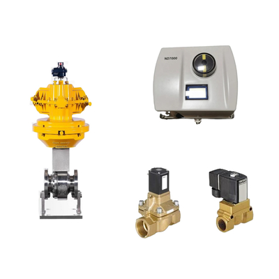 Katup Kontrol Pneumatik Cina Dengan Neles Asli ND7000 Positioner Valve Dan Katup Solenoid Burkert