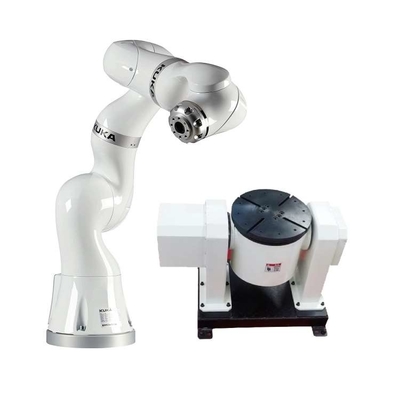 7 Axis Robotic Arm Kuka LBR Iiwa 14 R820 CR Dengan CNGBS Welding Positioner Untuk Robot Las