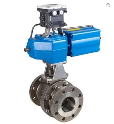 Klep kontrol Cina dengan Neles Klep Positioner NDX Mesto dan aktuator pneumatik