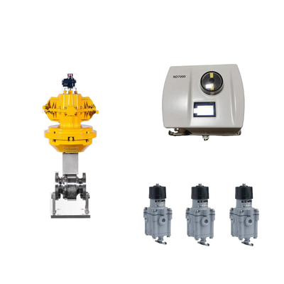 Katup Kontrol Pneumatik Cina Dengan Neles Asli ND7000 Positioner Valve Dan Emerson Limit Switch