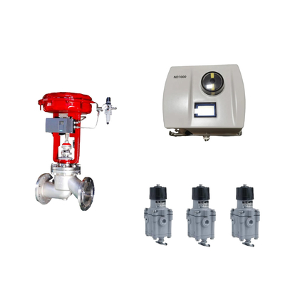 Katup Kontrol Pneumatik Cina Dengan Neles Asli ND7000 Positioner Valve Dan Emerson Limit Switch
