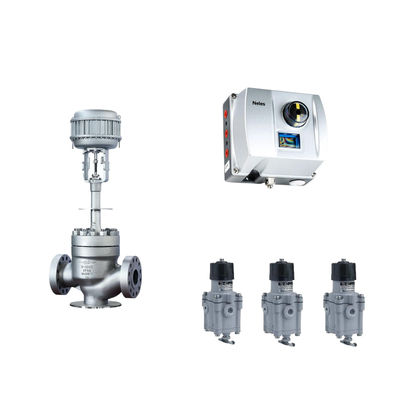 Katup Kontrol Pneumatik Cina dengan Neles ND9000 Positioner Intelijen Katup Dengan Masoneilan 78-40 regulator filter