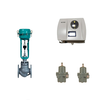 Katup Kontrol Pneumatik Cina Dengan Neles Asli ND7000 Positioner Valve dan Fisher 67CFR Filter Regulator