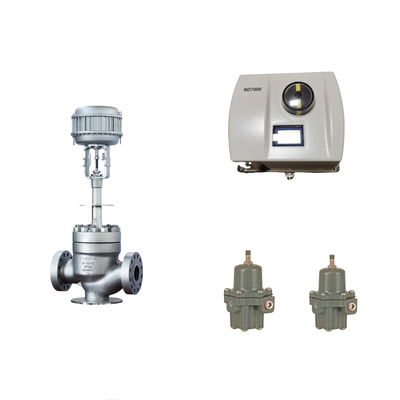 Katup Kontrol Pneumatik Cina Dengan Neles Asli ND7000 Positioner Valve dan Fisher 67CFR Filter Regulator