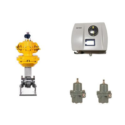 Katup Kontrol Pneumatik Cina Dengan Neles Asli ND7000 Positioner Valve dan Fisher 67CFR Filter Regulator