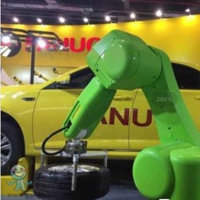 6 Axis Fanuc CRX-5iA Cobot Robot Arm Dengan CNGBS Robot Pakaian Untuk Penanganan Sebagai Robot Kolaboratif