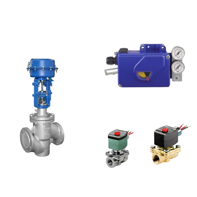 Katup Kontrol Pneumatik Cina Dengan Intelijen Asli Foxboro SRI990 Valve Positioner Dan ASCO Solenoid Valve
